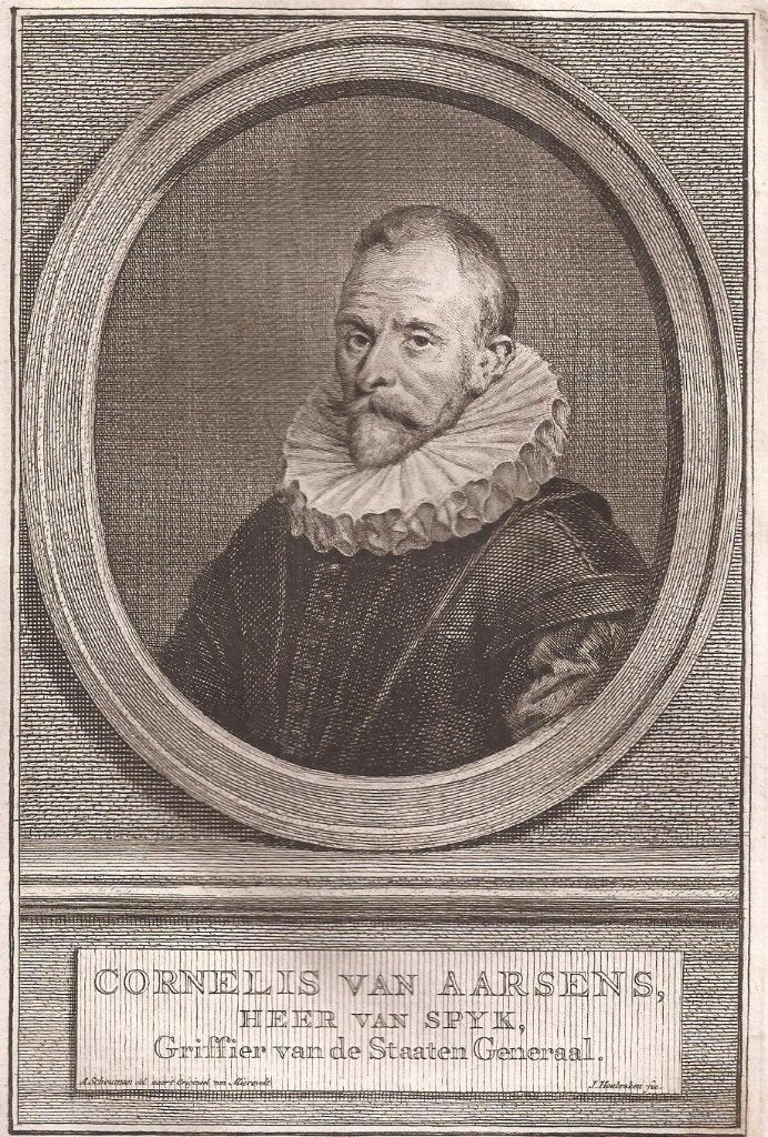 Portret Cornels v. Aarsens, Heer v. Spijk, Griffier Staaten, Origineel, Portret, Ophalen of Verzenden, Gravure