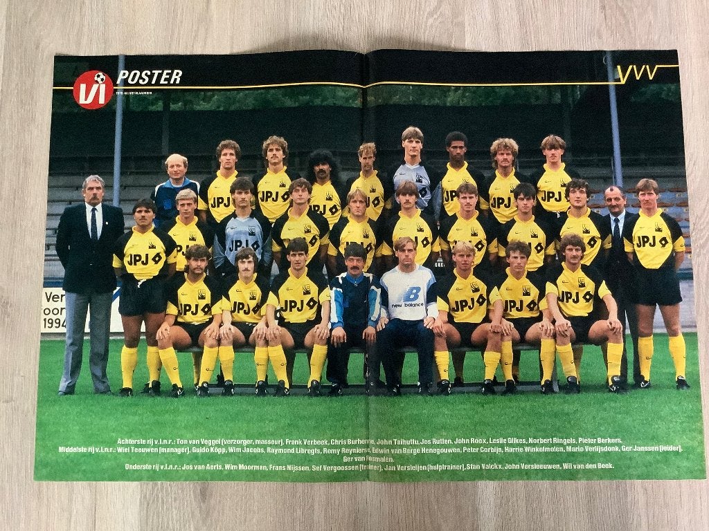 Poster VVV Venlo Half jaren 80, Verzamelen, Ophalen of Verzenden, Zo goed als nieuw, Overige binnenlandse clubs, Poster, Plaatje of Sticker
