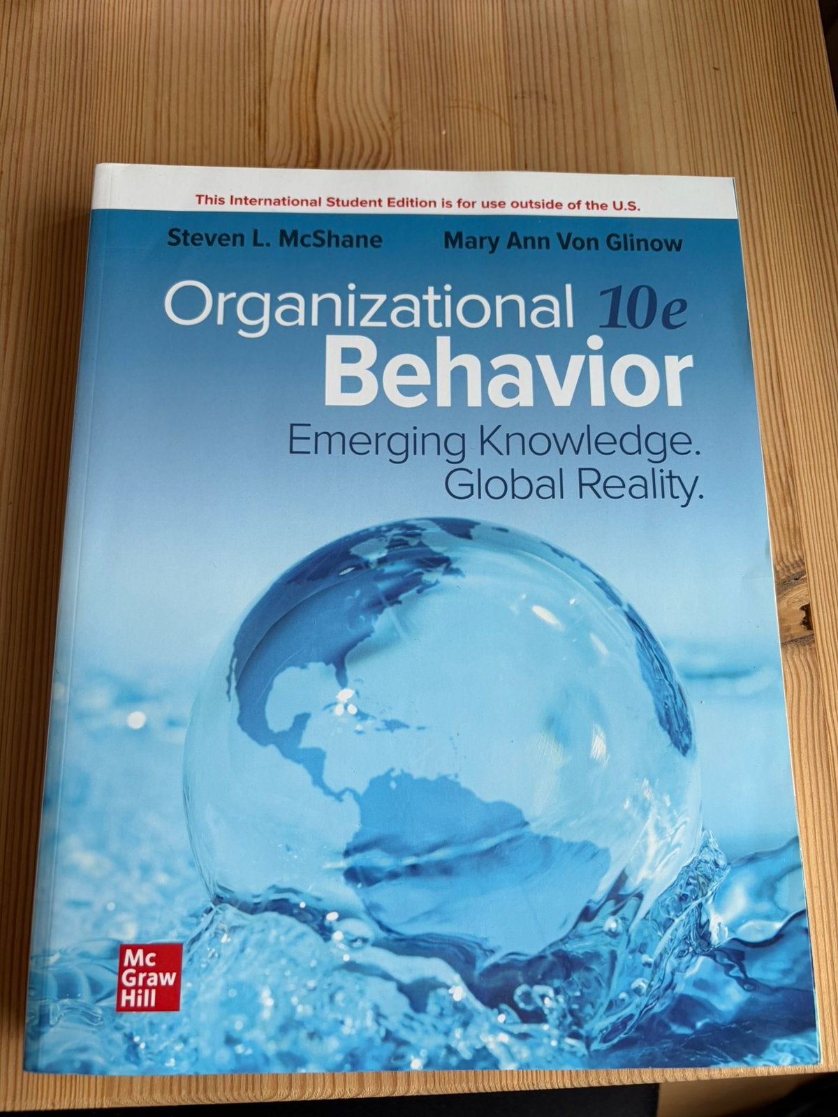 Organizational behavior, Ophalen of Verzenden, Beta, Zo goed als nieuw, WO
