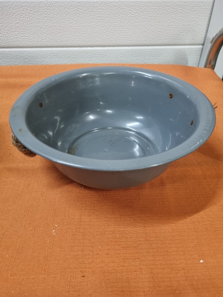 plantenschaal metaal met handgrepen touw, Ophalen of Verzenden, 'T Olde Gre-j, Info@toldegrej.nl, Endepoelstraat 20f Didam