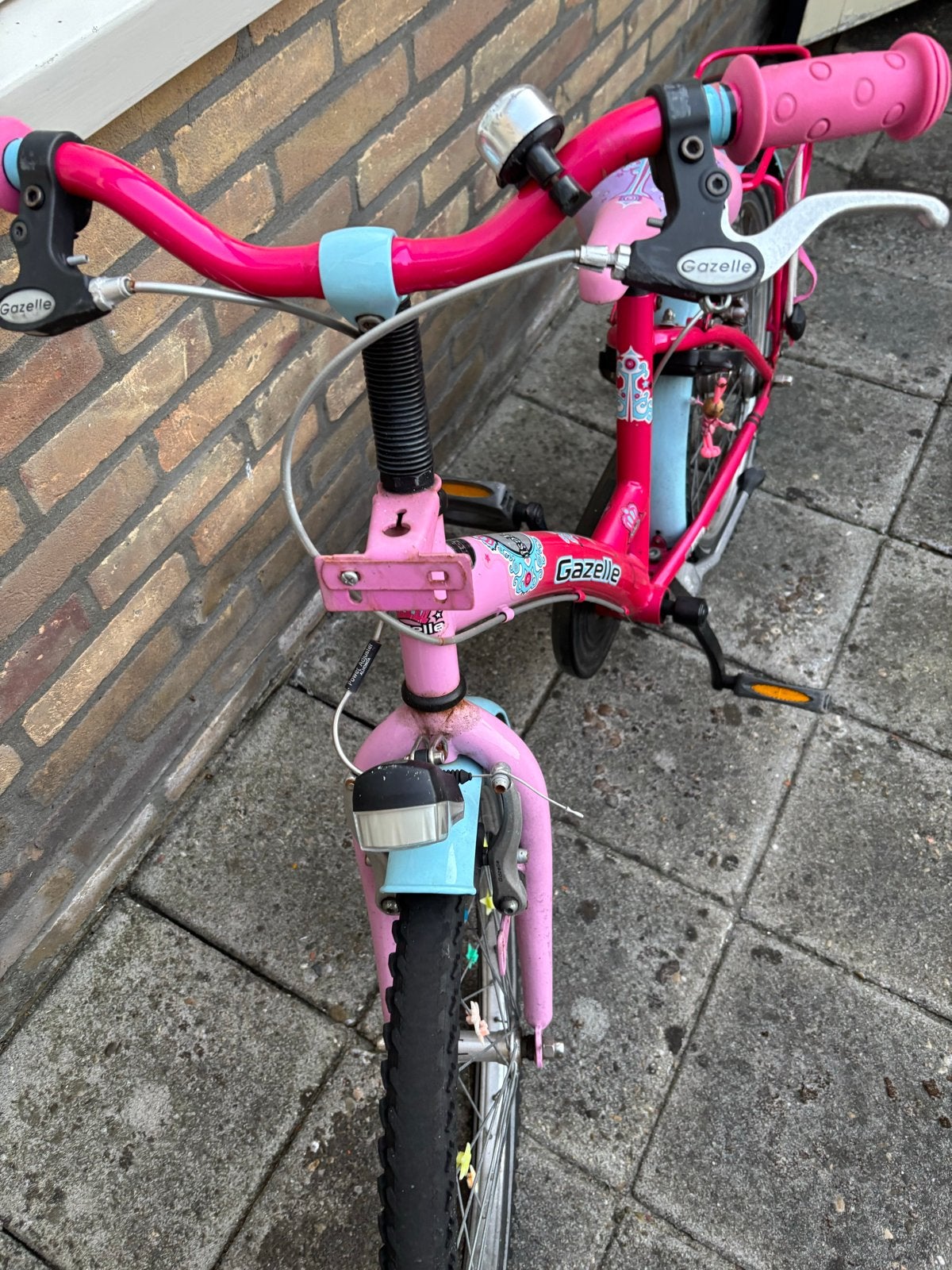 Gazelle Isabella kinderfiets - Roze/Blauw - 20 inch, Fietsen en Brommers, Fietsen | Kinderfietsjes, Ophalen of Verzenden, Gebruikt