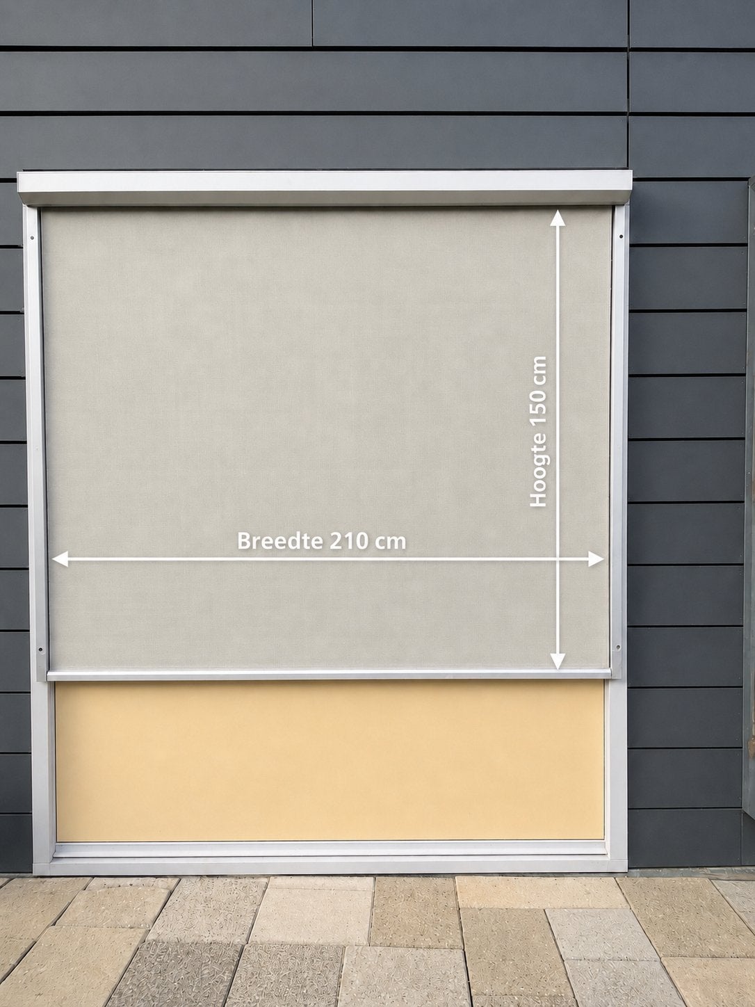 Zon screen, Ophalen, Gebruikt, 200 cm of meer, 100 tot 150 cm