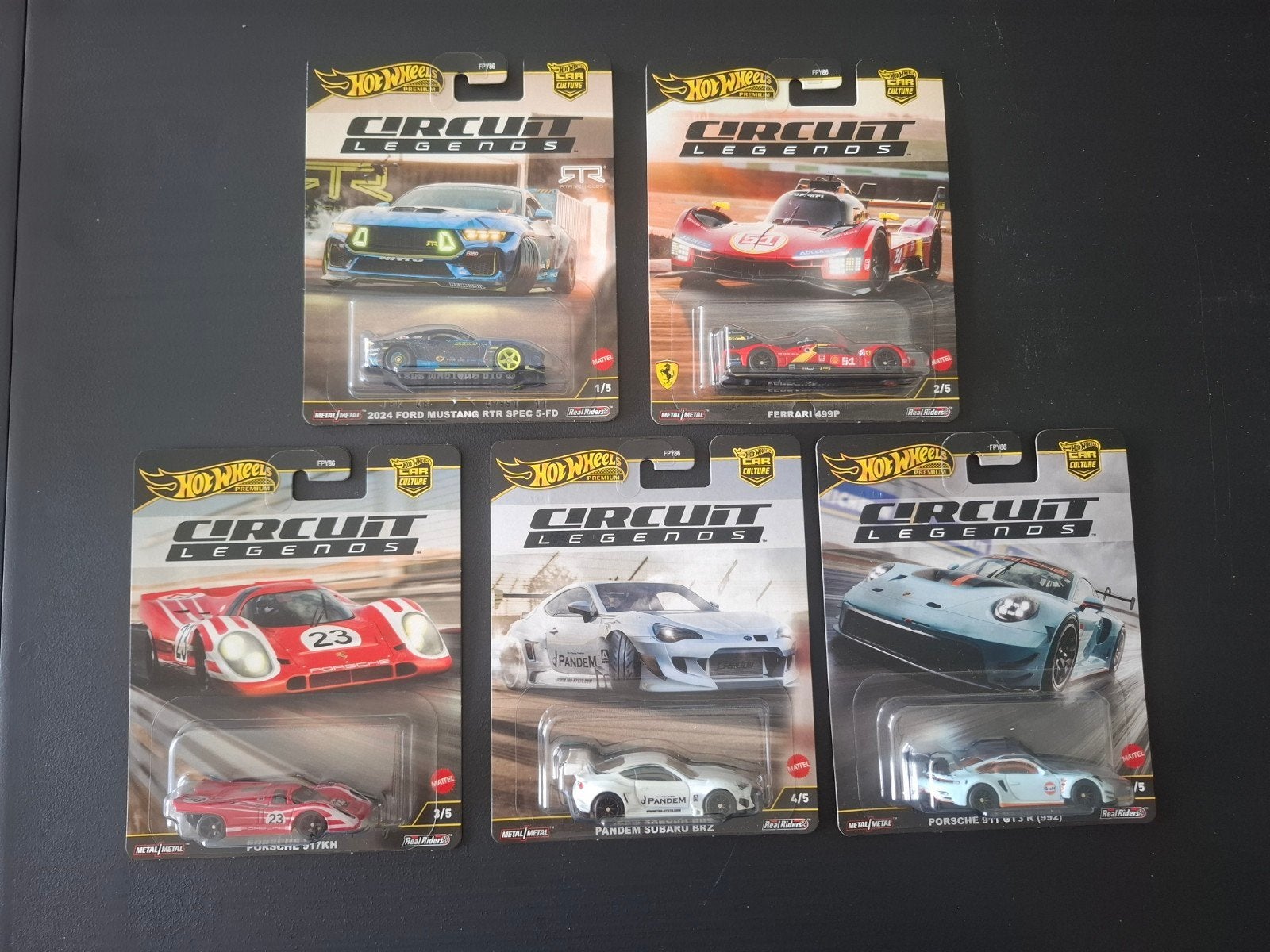 Hot Wheels Premium Circuit Legends set, Ophalen of Verzenden, Nieuw, Auto