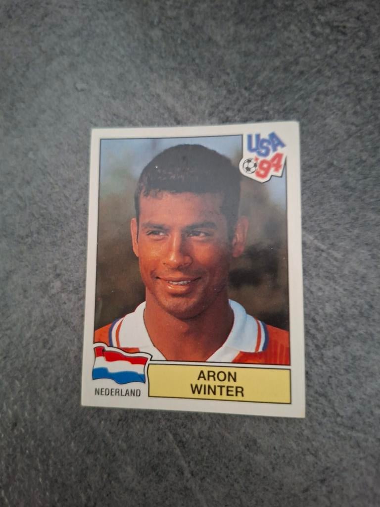 Panini sticker WK 94 USA. Speler Aron Winter Nederland., Verzenden, Zo goed als nieuw, Sticker