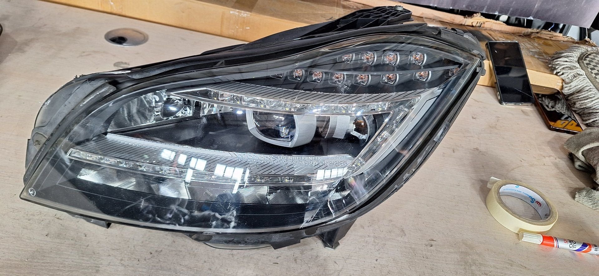 Mercedes-Benz CLS C218 X218 koplamp, Auto-onderdelen, Verlichting, Gebruikt, -, -, Ophalen of Verzenden