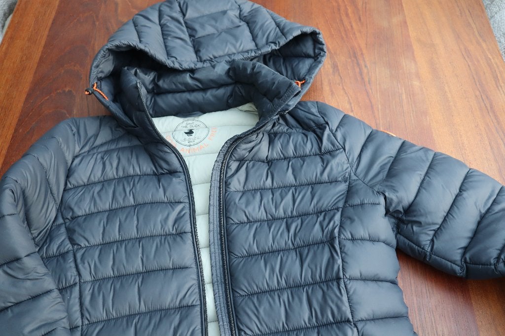 Dames Save the Duck jas mantel grijs maat 4 L izgst, Maat 38/40 (M), Save the Duck, Ophalen of Verzenden, Zo goed als nieuw