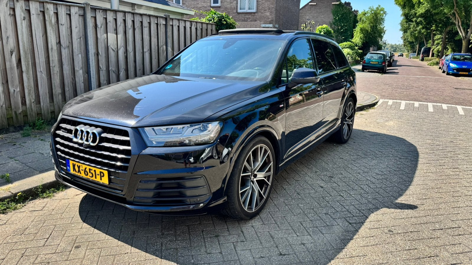 Audi Q7 3.0 TDI 272pk Quattro Tiptronic 2017 Zwart, Auto's, Automaat, 241 €/maand, Zwart, Diesel