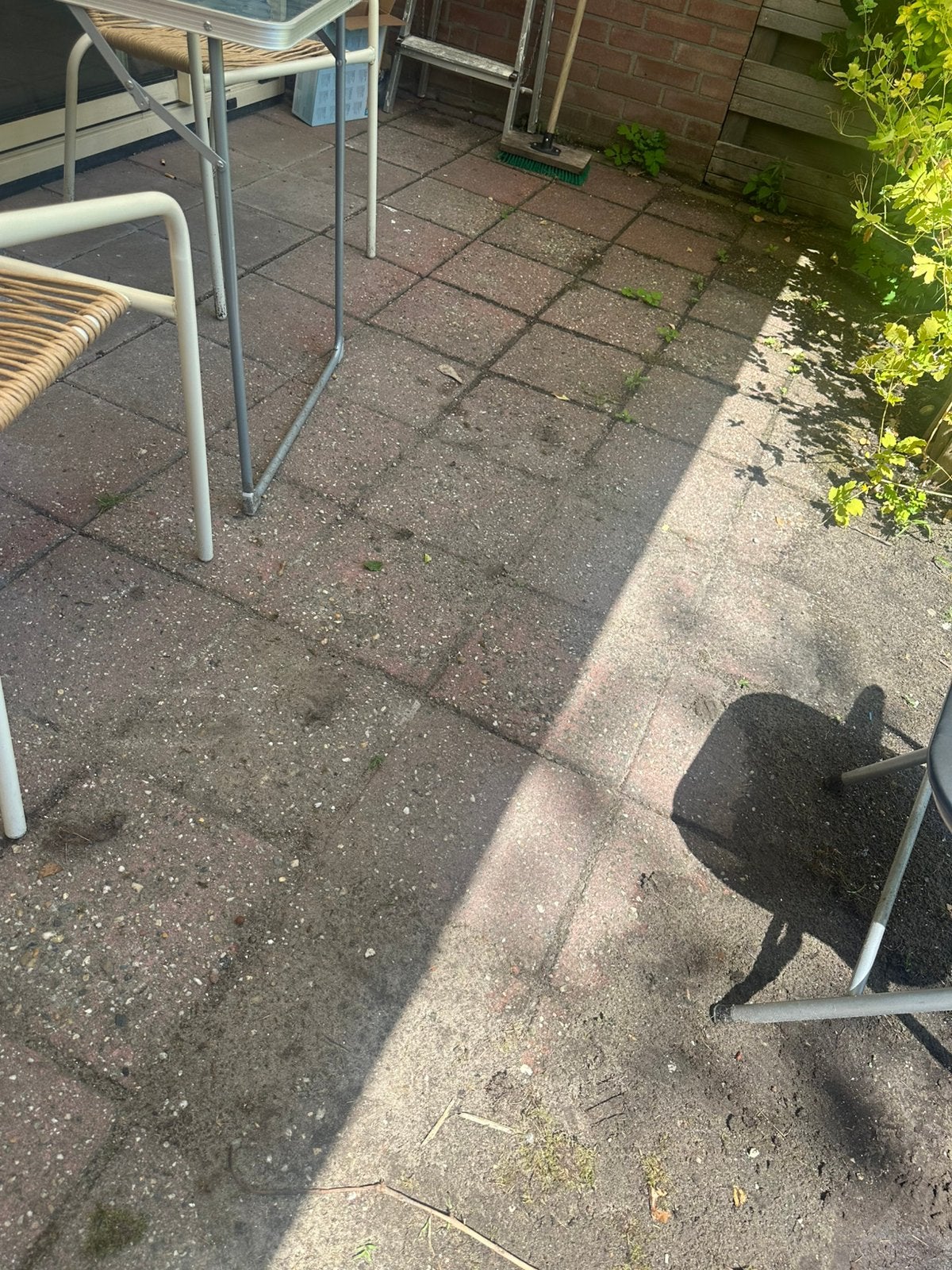 GRATIS + Kratje bier Terras tegels 30x30, Ophalen, Gebruikt, Beton, Terrastegels