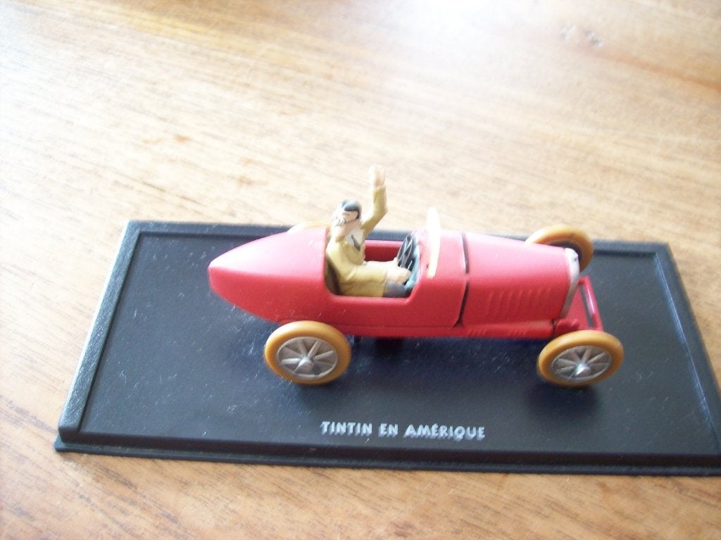 schaal 1/24 kuifje auto tintin en amerique, Verzamelen, Ophalen, Kuifje, Zo goed als nieuw, Overige typen