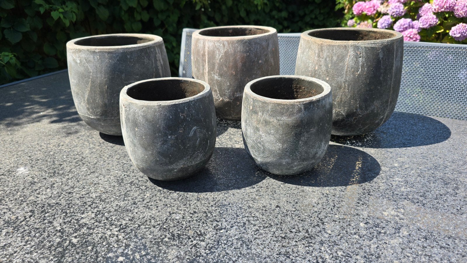 5 mooie plantenpotten, Tuin en Terras, Bloempotten, Ophalen, Rond, Aardewerk, Minder dan 40 cm