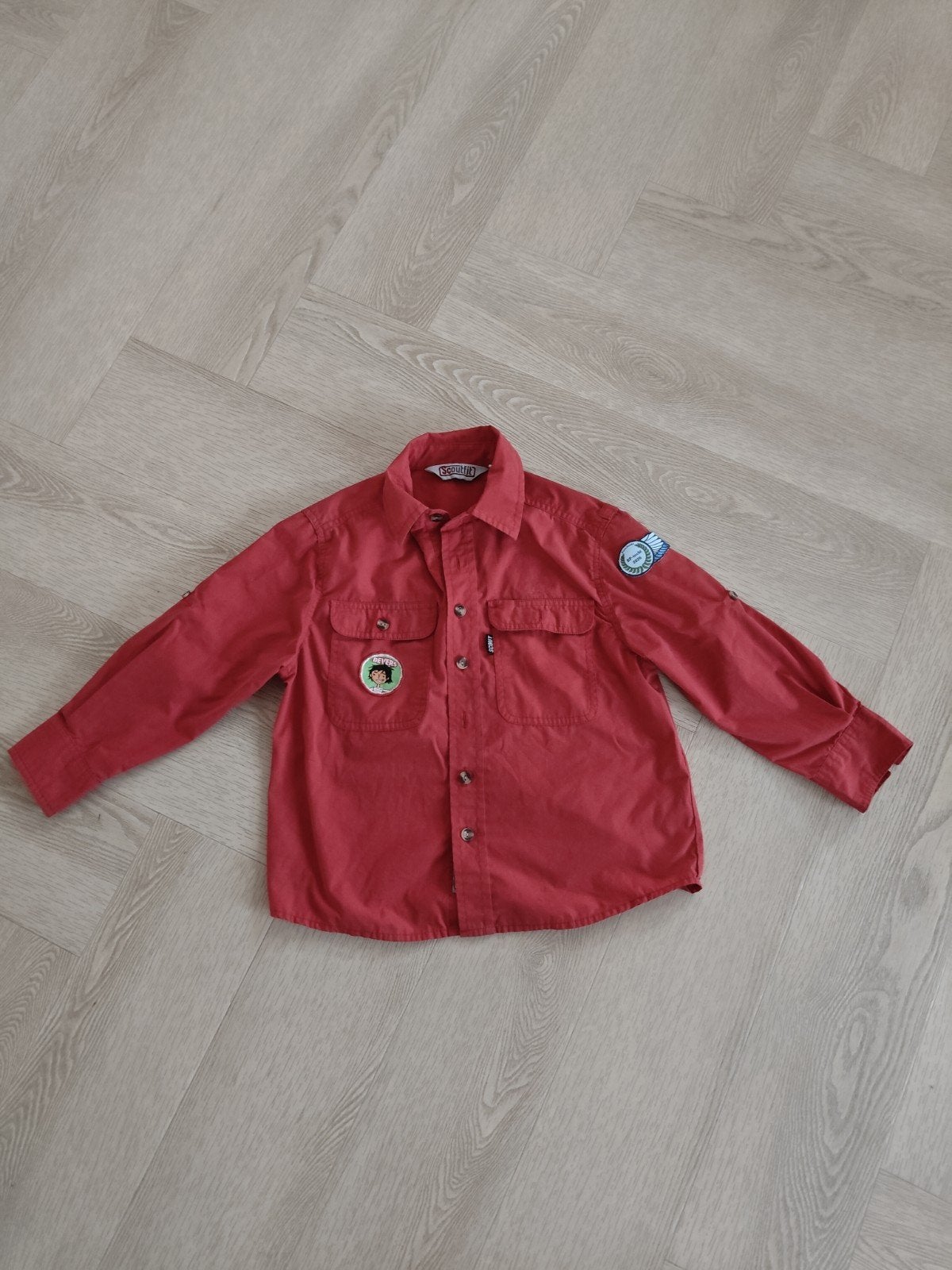 Bever scouting blouse, Gebruikt, Jongen of Meisje, Overhemd of Blouse, Ophalen of Verzenden