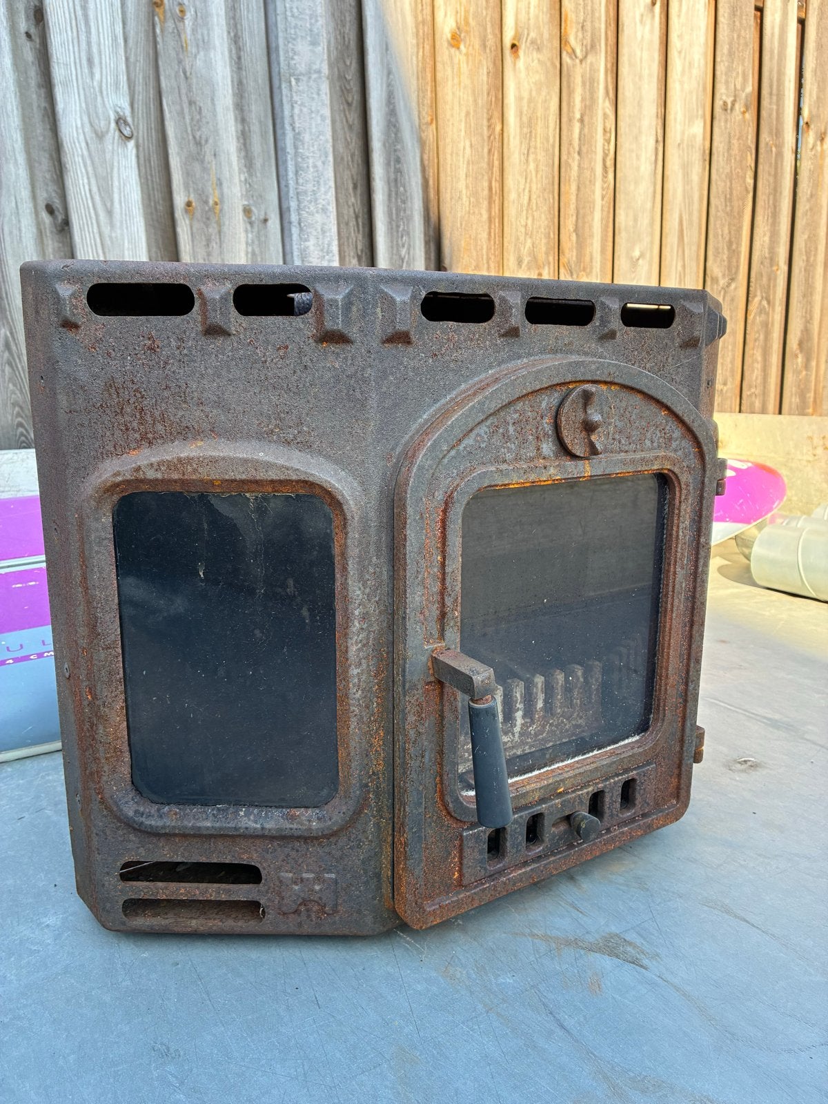 Stayer Houtkachel met ventilator - 66x50x55 cm, Huis en Inrichting, Kachels, Ophalen, Gebruikt, Houtkachel, Vrijstaand