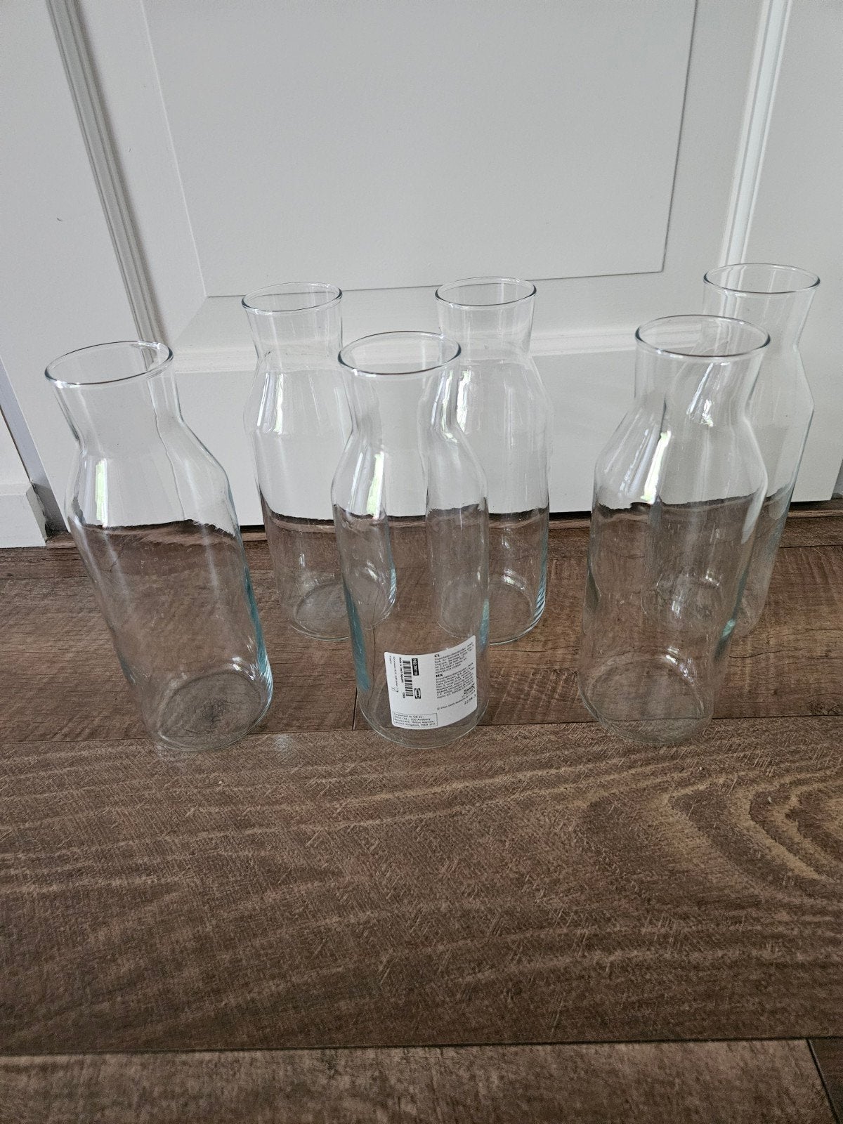 6x IKEA 365+ Karaf/Vaas - Transparant Glas, Ophalen, Gebruikt, Transparant, Glas