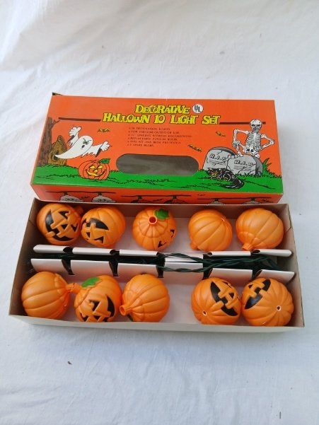 Halloween pompoenlicht slinger, Versiering, Halloween of Griezel, ., Nieuw