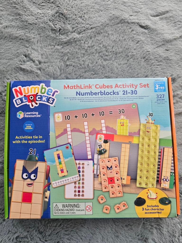 Numberblocks MathLink Cubes Activity Set 21-30, Verzenden, Zo goed als nieuw, Bouwen