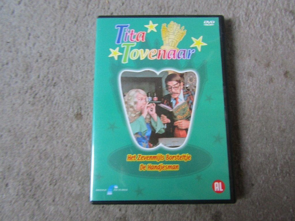 DVD: Tita Tovenaar - Het zevenmijls borsteltje, handjesman, Alle leeftijden, Ophalen of Verzenden, Gebruikt, Overige genres