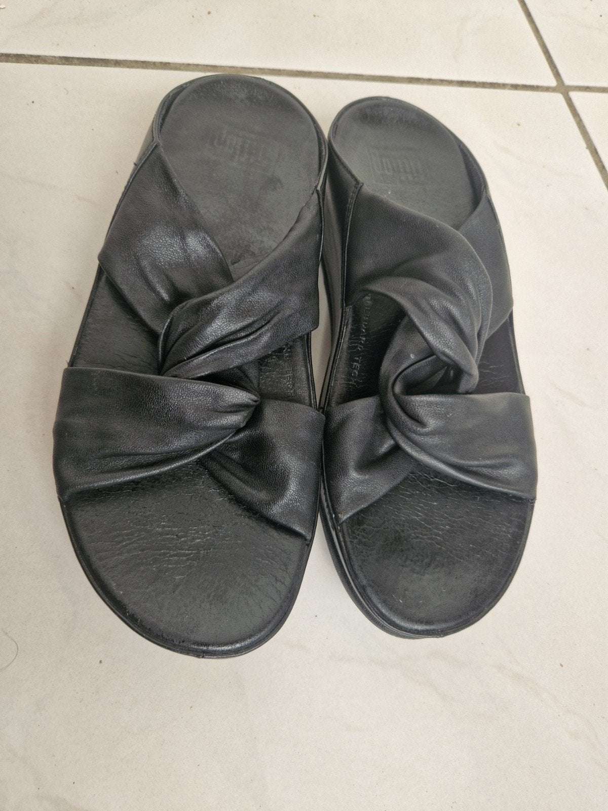 FitFlop Slippers Zwart Maat 39, Slippers, Verzenden, Zwart, FitFlop