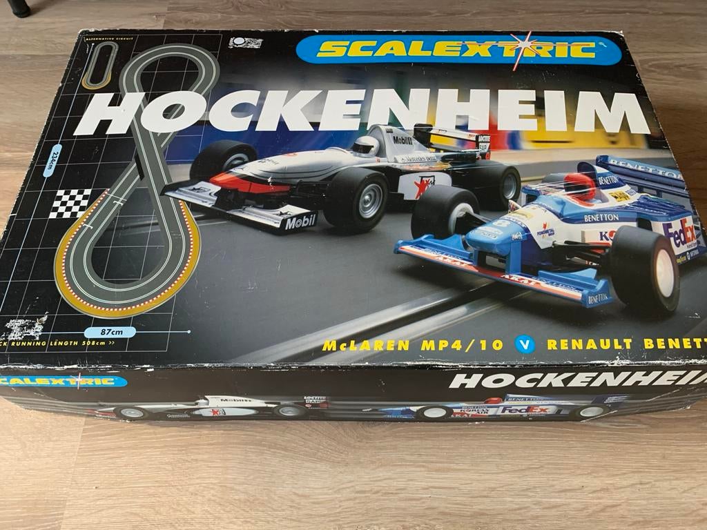 Scalextric Hockenheim Racebaan - Compleet met 2 Auto's, Overige merken, Racebaan, Ophalen of Verzenden, Zo goed als nieuw