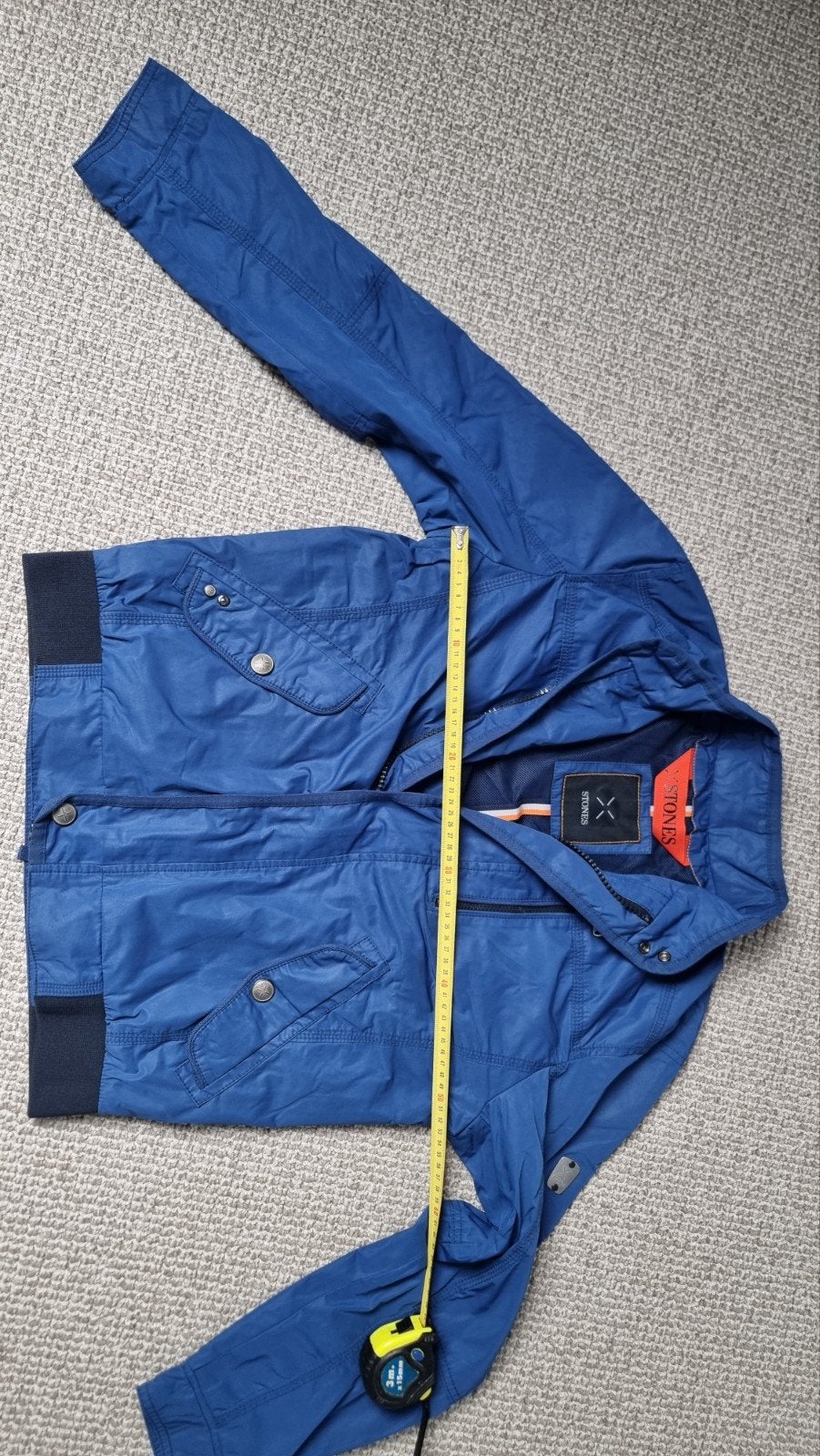 Stones heren zomerjack mt M blauw, Stones, Ophalen of Verzenden, Zo goed als nieuw, Maat 48/50 (M)