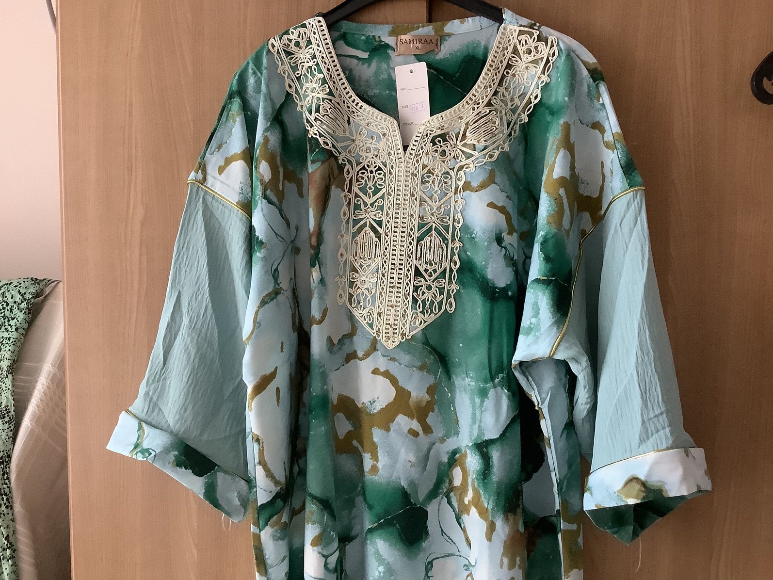 ( huis) JURK //.   Kaftan.   mt XL.    nieuw!!, Maat 46/48 (XL) of groter, Nieuw, Ophalen of Verzenden, Onder de knie