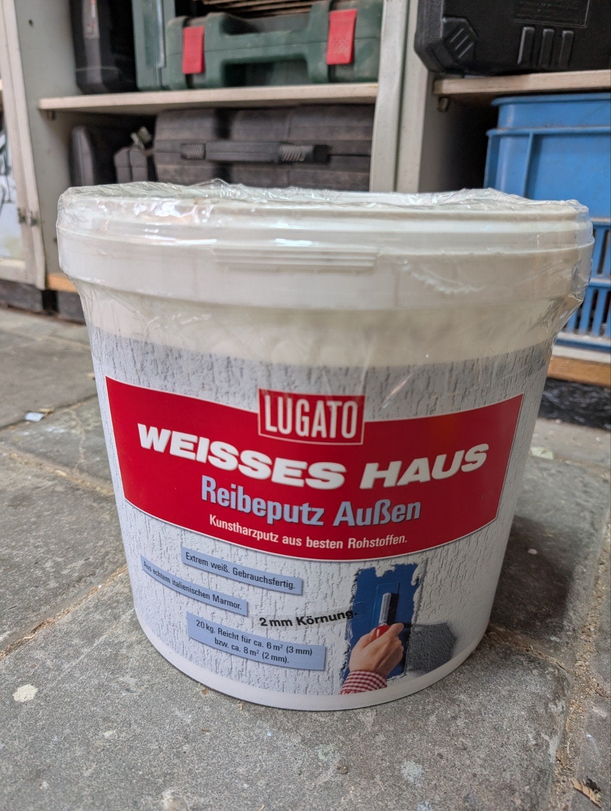 kunsthars sierpleister (spachtelputz) 20 kg ongeopend, Ophalen of Verzenden, Nieuw, Wit