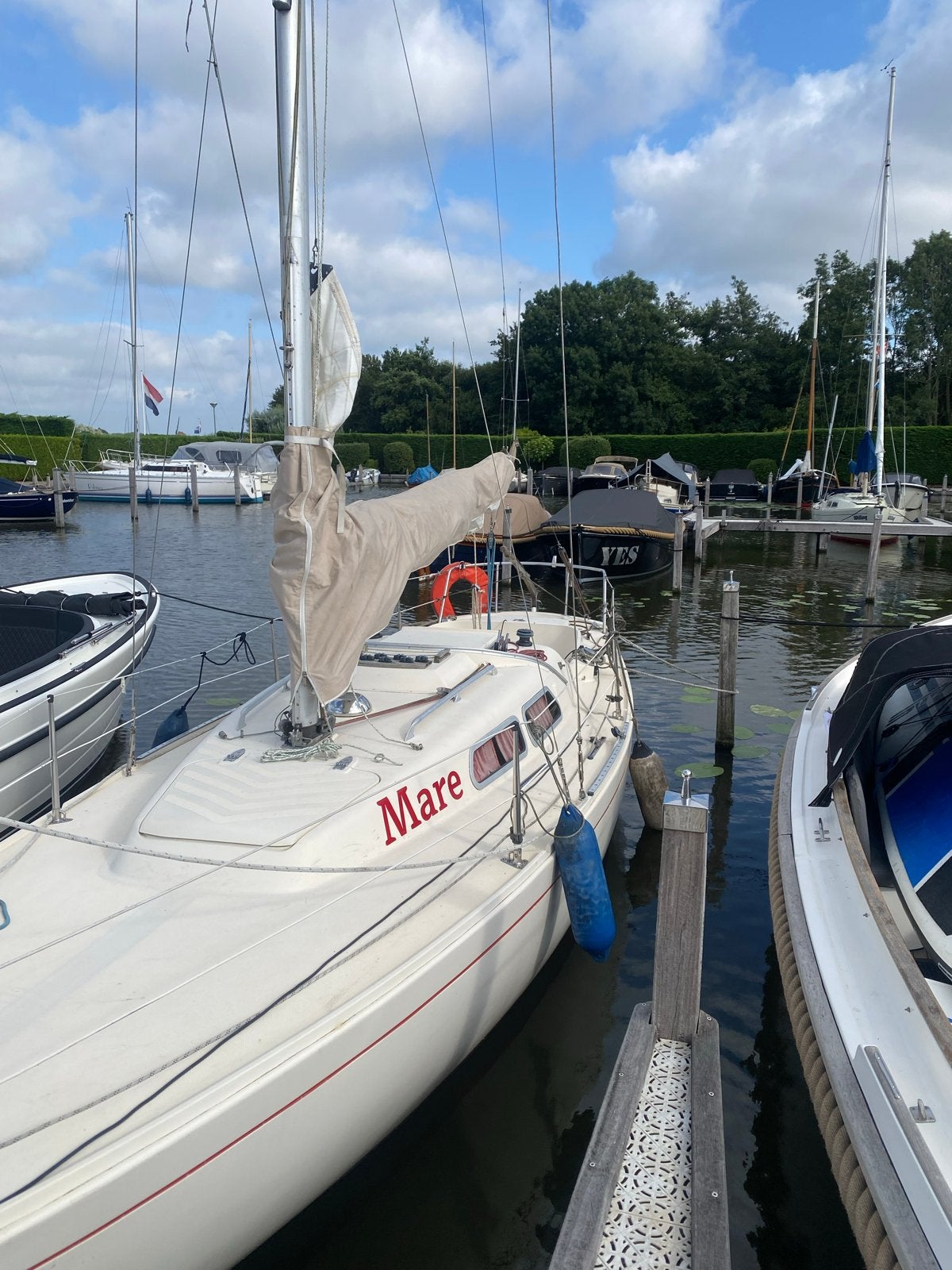 Zeiljacht Marieholm IF-e (1976) - Goede conditie, Watersport en Boten, Gebruikt, Binnenboordmotor, Marieholm, Diesel