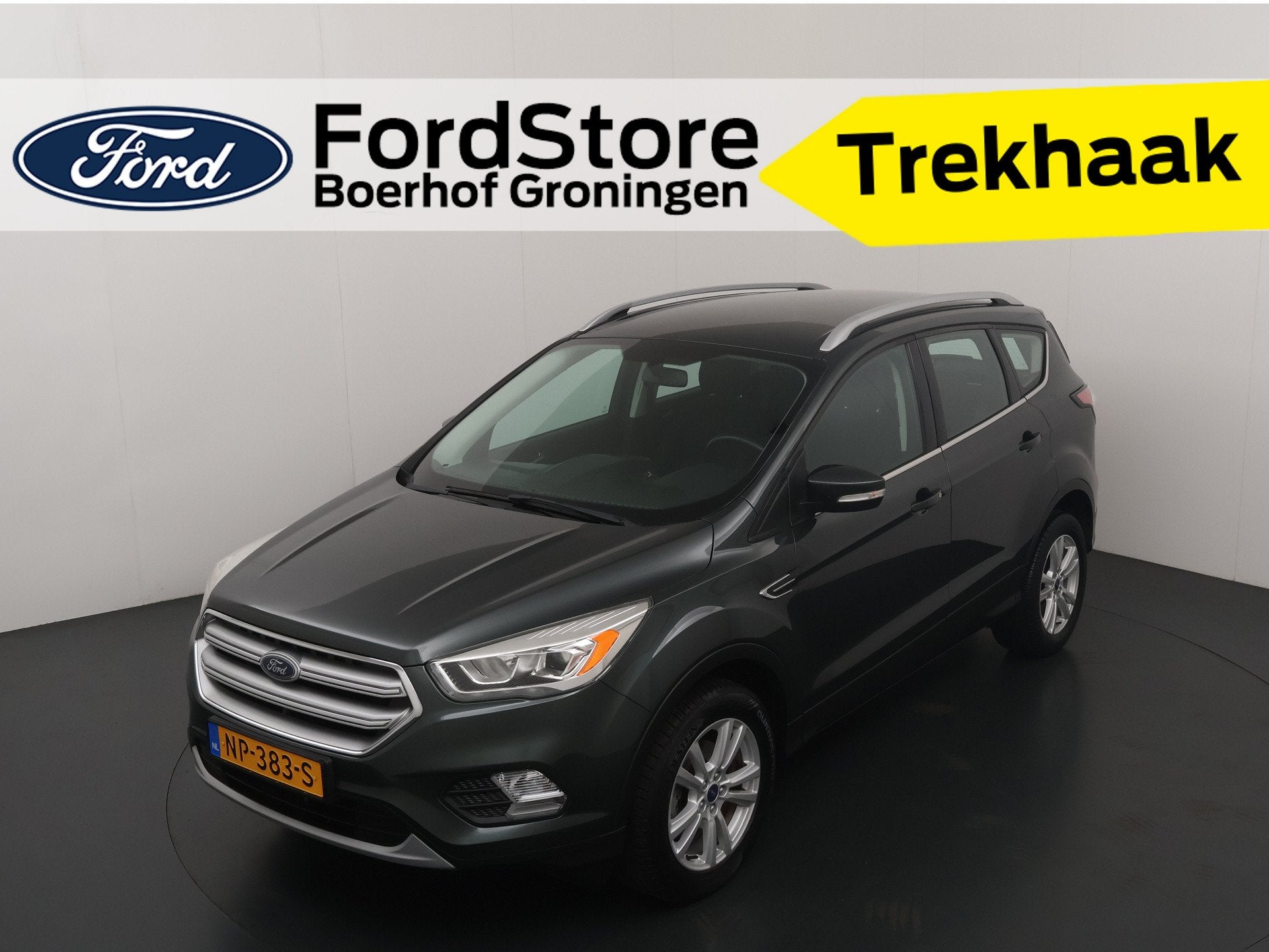 Ford Kuga 1.5 EcoBoost Trend Ultimate | Trekhaak | Navi | Cl, Auto's, 12 maanden, Stof, 4 cilinders, Origineel Nederlands