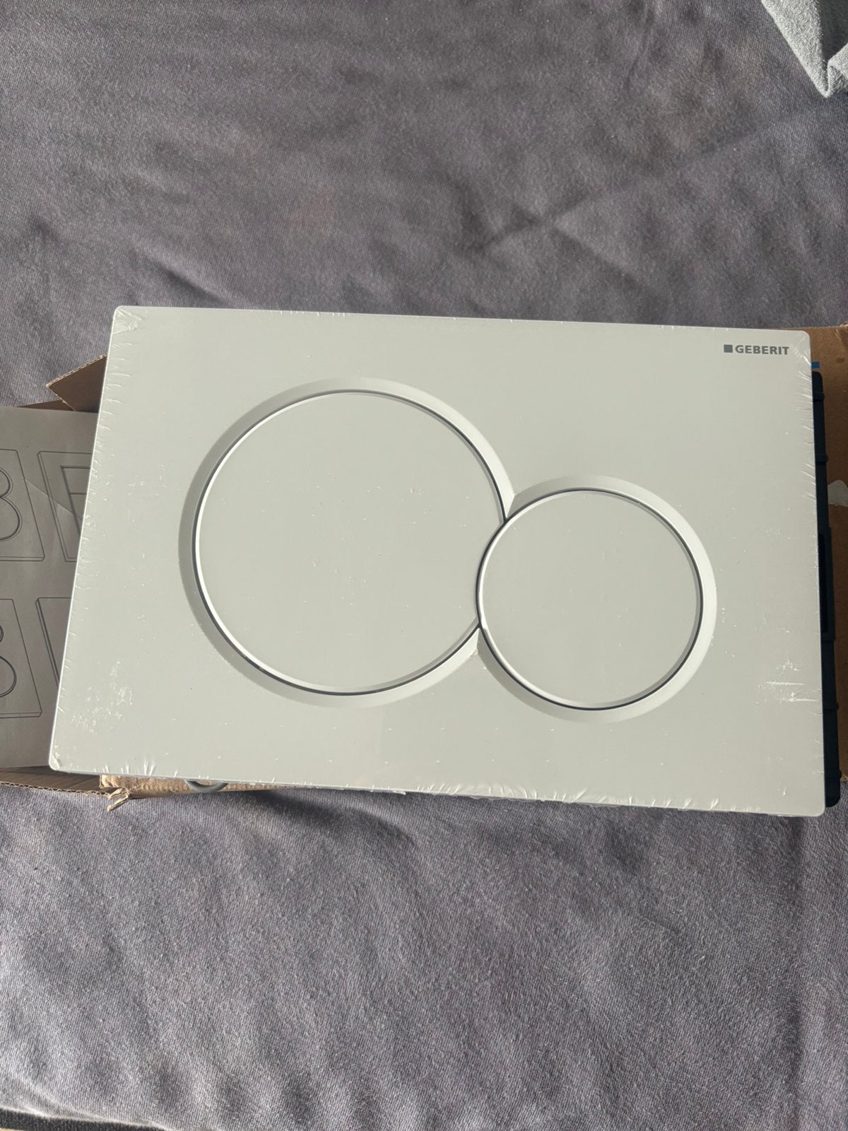 Drukplaat geberit nieuw in de doos, Toilet-accessoire, Nieuw, Ophalen of Verzenden, Wit
