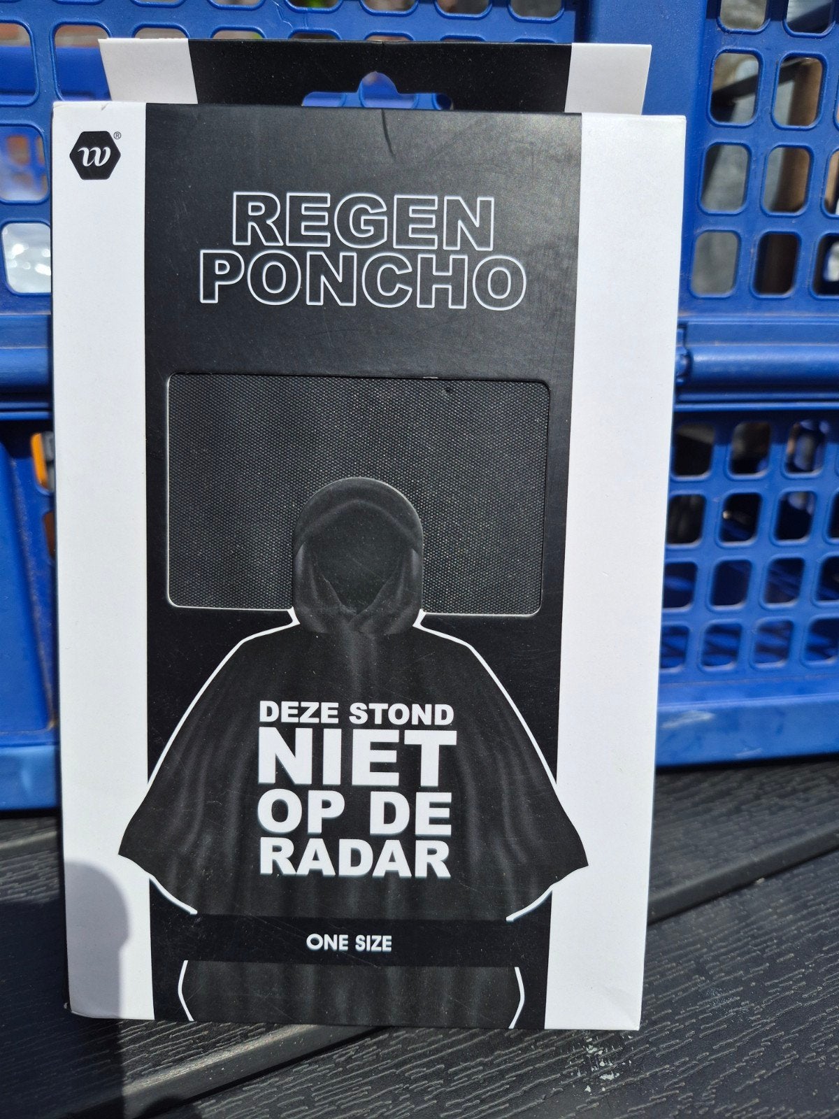 Gratis Nieuwe Regenponcho - One Size - Zwart, Caravans en Kamperen, Regenkleding, Ophalen, Nieuw, Regenpak, Dames