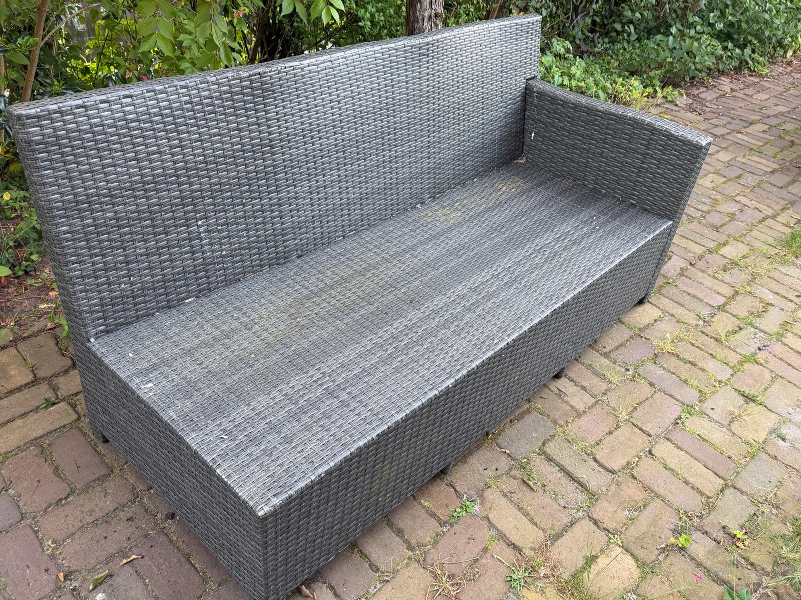 Bank van een loungeset incl kussens!, Ophalen, Gebruikt, Bank
