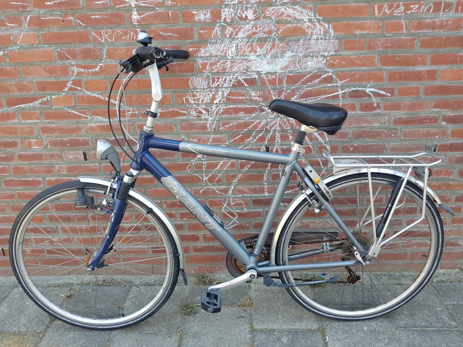 GIANT herenfiets 28", Fietsen en Brommers, Fietsen | Heren | Herenfietsen, Gebruikt, Versnellingen, 53 tot 57 cm, Giant