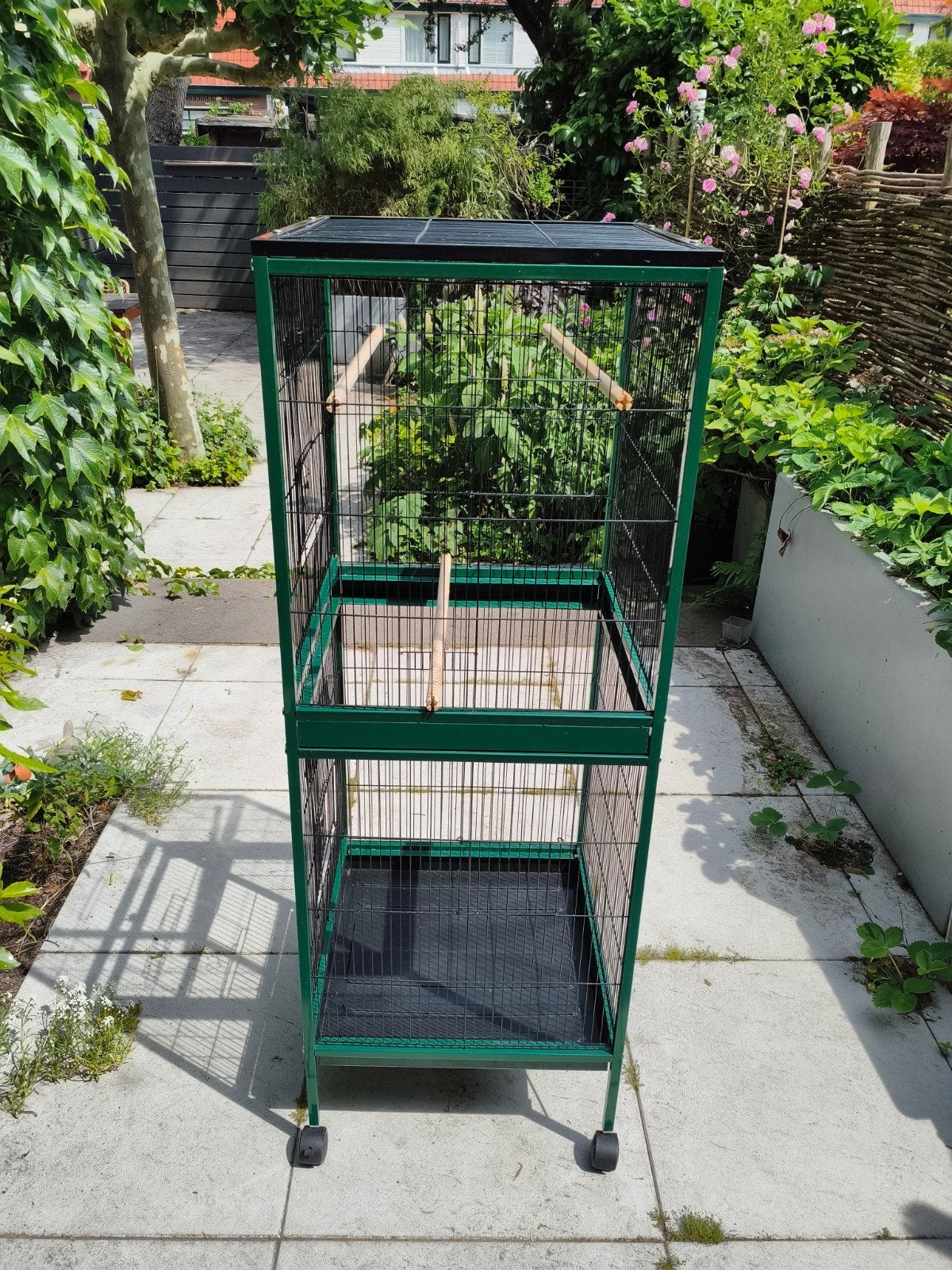 Vogelkooi 50*50*140 cm, Dieren en Toebehoren, Ophalen, Zo goed als nieuw, Metaal, Vogelkooi