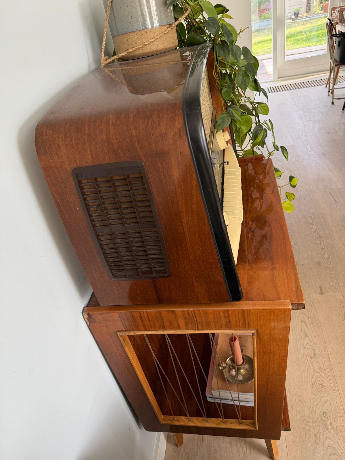 Retro vintage radio met Bluetooth speaker ingebouwd, Ophalen, Gebruikt, Radio