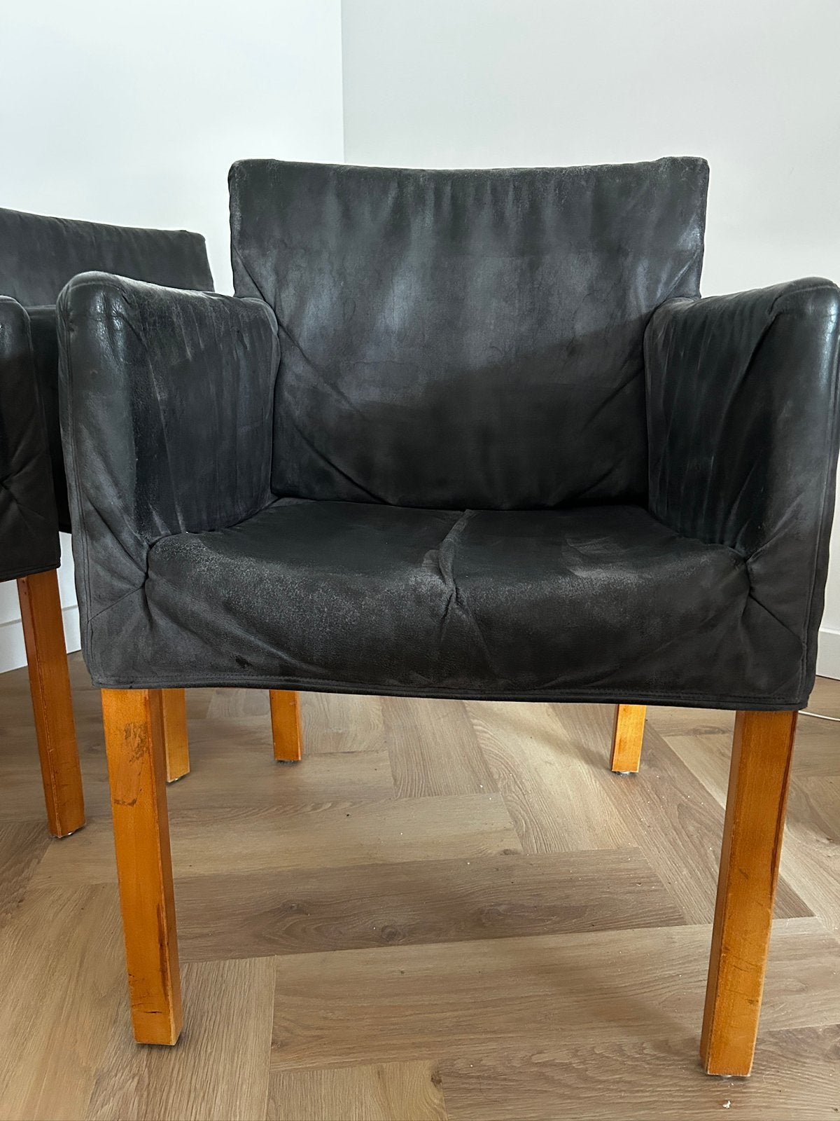Fellini | eetkamerstoelen Gerard van den Berg, Ophalen, Zo goed als nieuw, 75 tot 100 cm, Hout