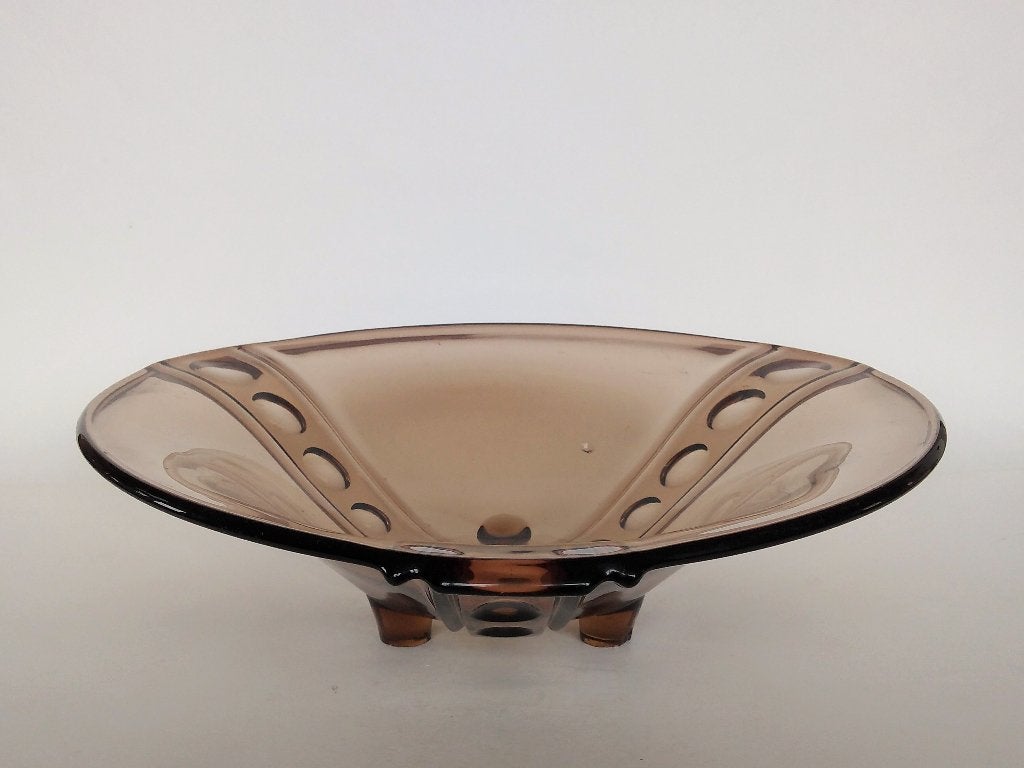 Fruitschaal Fenne Glashütte Wotan Persglas Art Deco, Ophalen of Verzenden