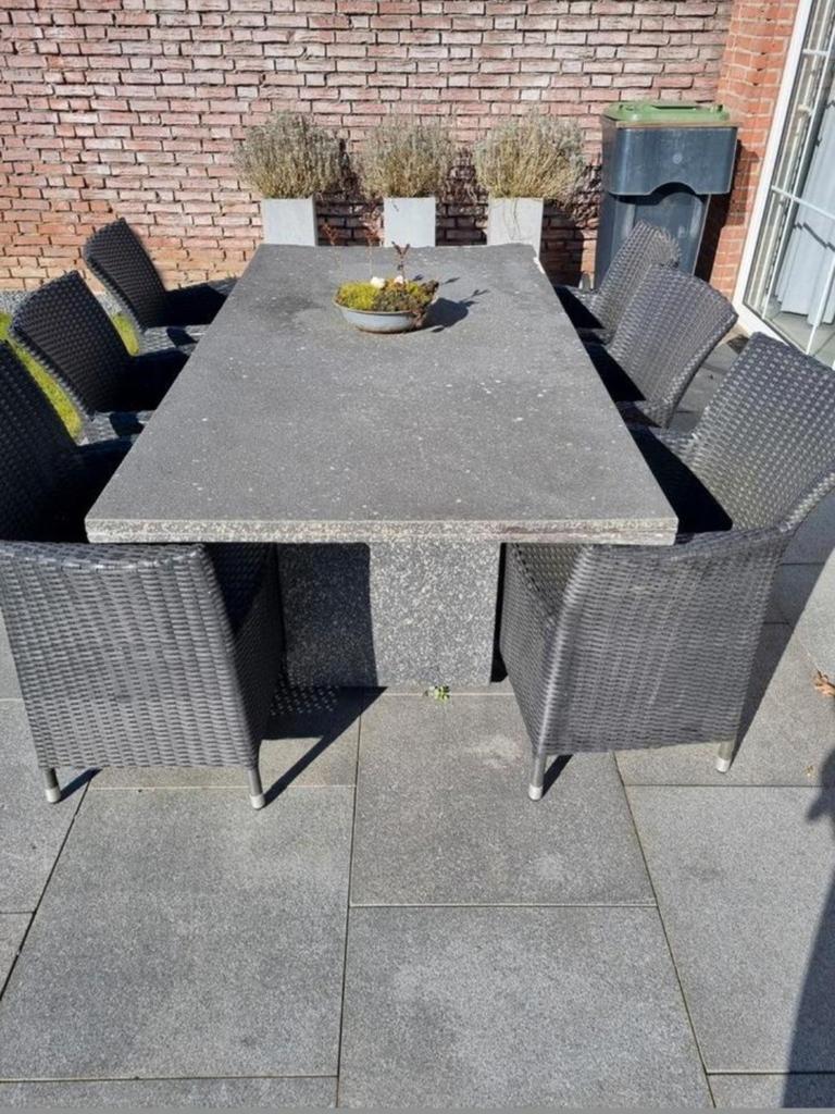 Gratis Robuuste tuintafel van composiet, Ophalen, Gebruikt, Rechthoekig, Overige materialen