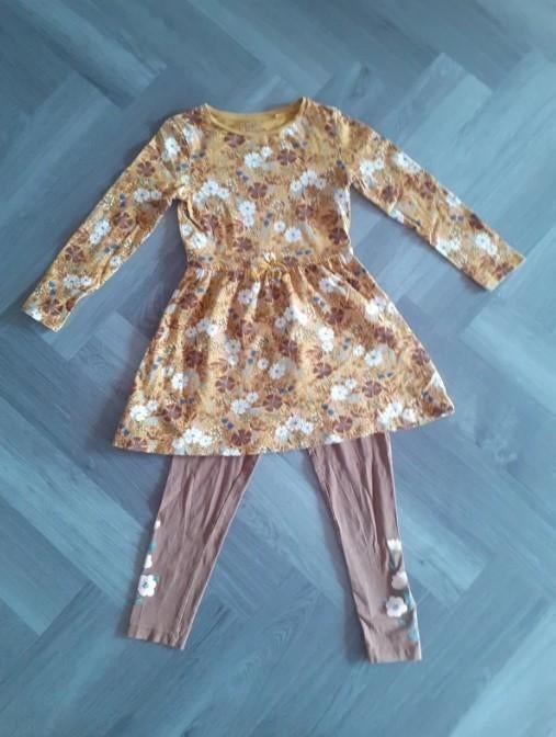 Set Happy Girls Club (C&A), Maat 128, Meisje, Ophalen of Verzenden, Zo goed als nieuw, Jurk of Rok