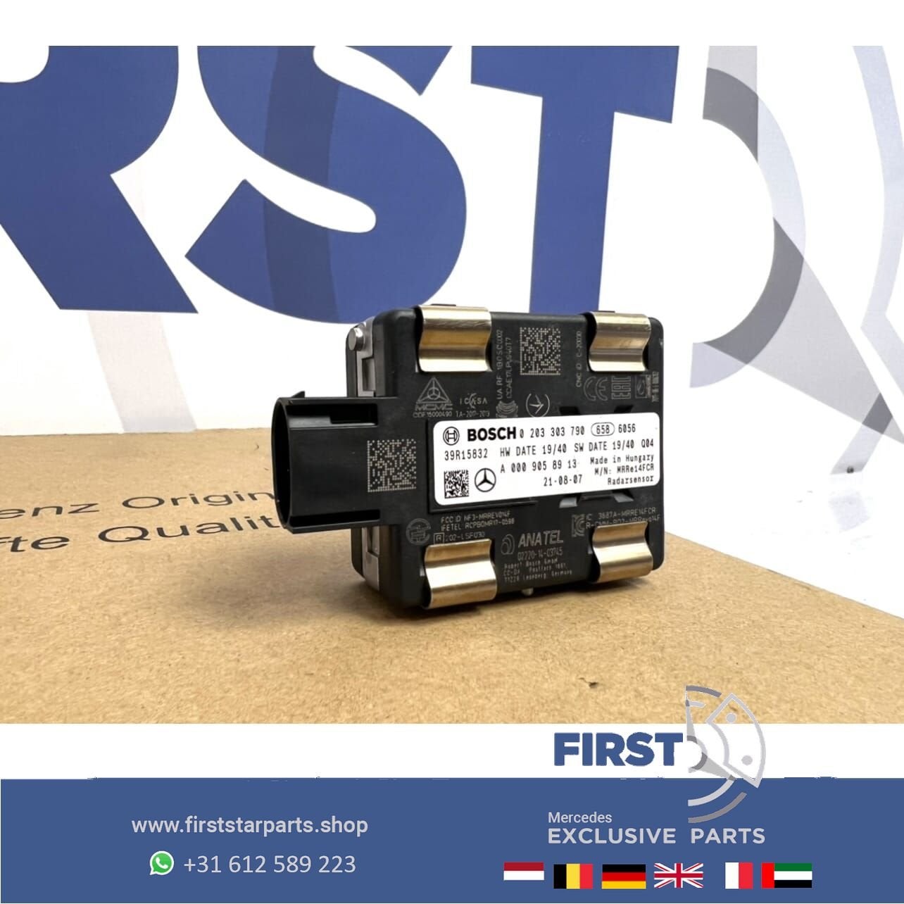 W177 C118 H247 X247 W247 afstand radar sensor A0009058913 Me, Gebruikt, -, Ophalen of Verzenden, -