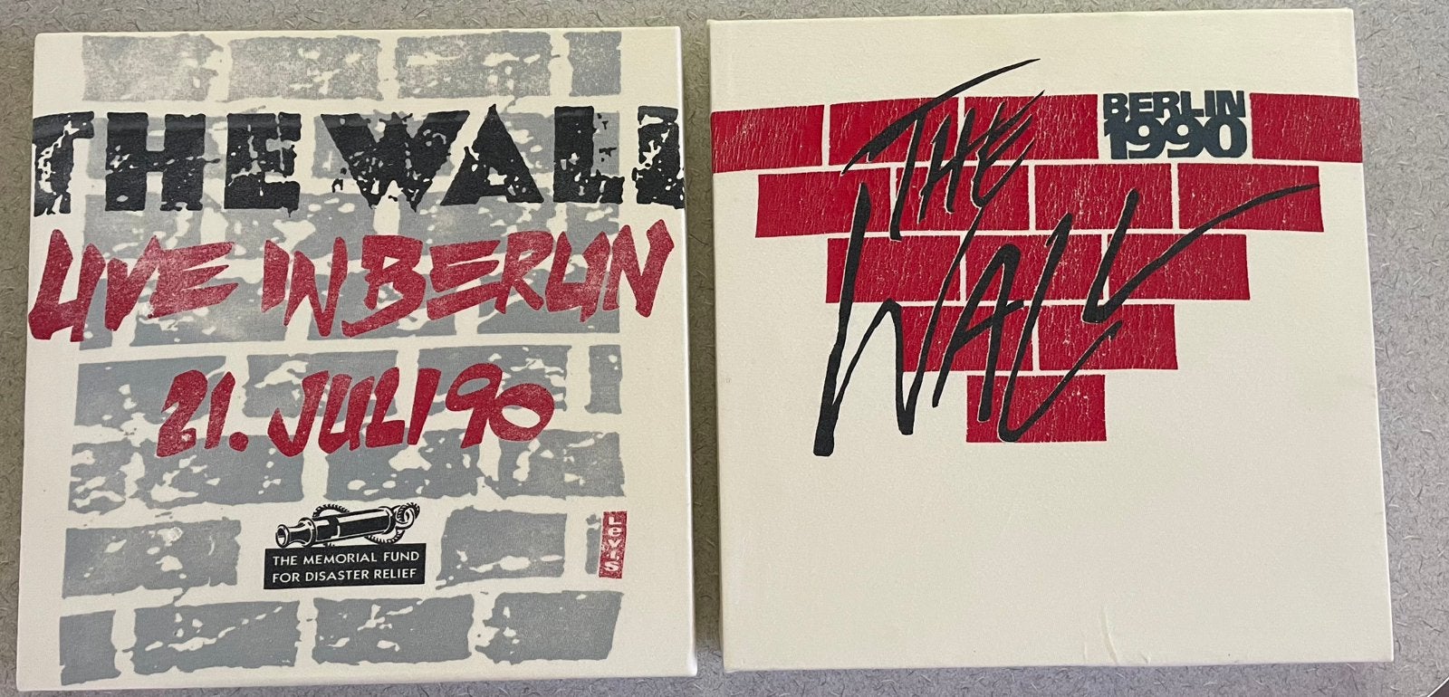 ~.~ The Wall live in Berlin 21 juli 1990 ~.~, Ophalen of Verzenden, Gebruikt, Poster, Artwork of Schilderij