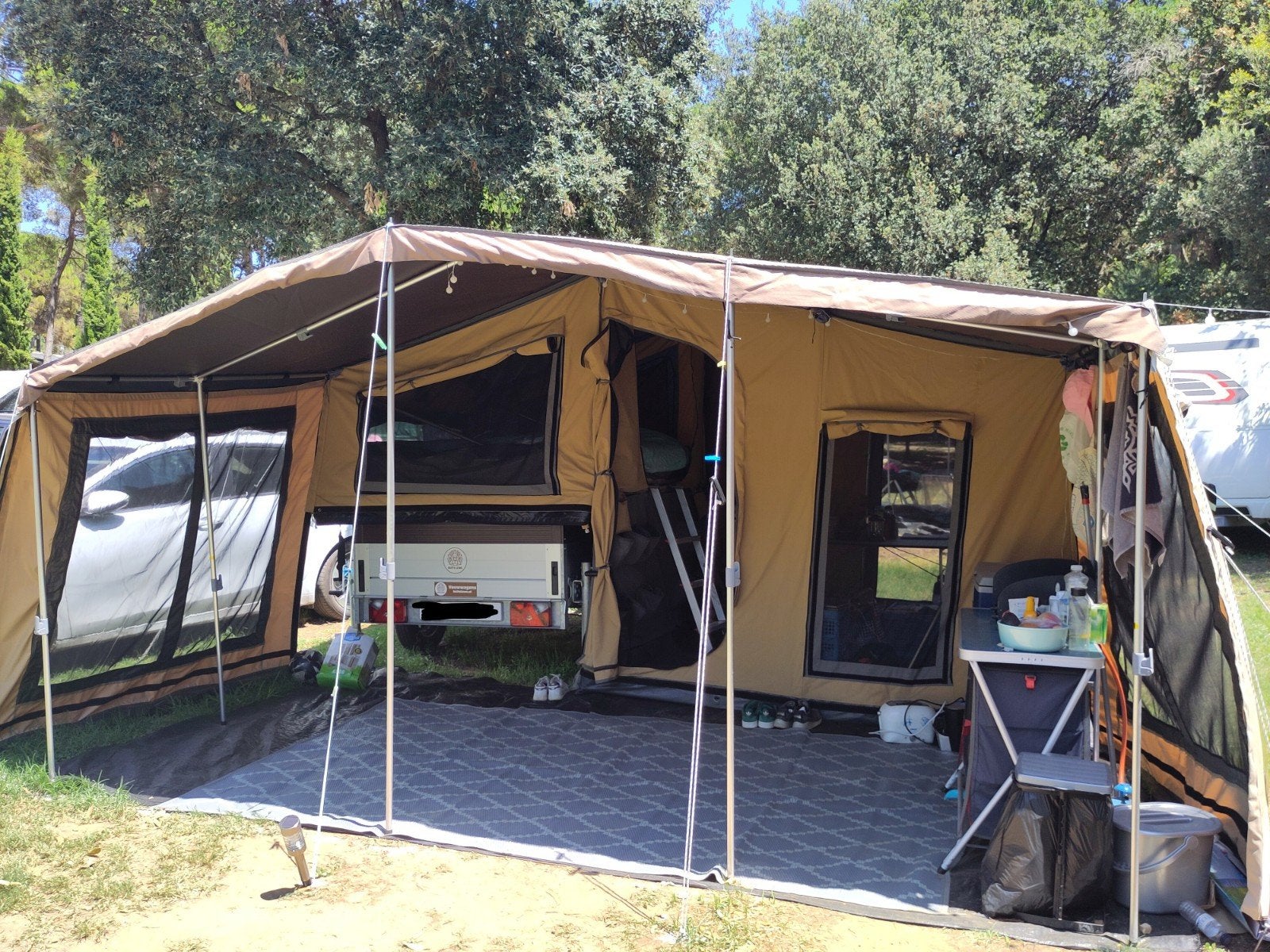 Mooie Buite Lewe 1 vouwwagen uit dec 2021, Caravans en Kamperen, Vouwwagens, Beige, Tot en met 3, Ophalen, Overige merken