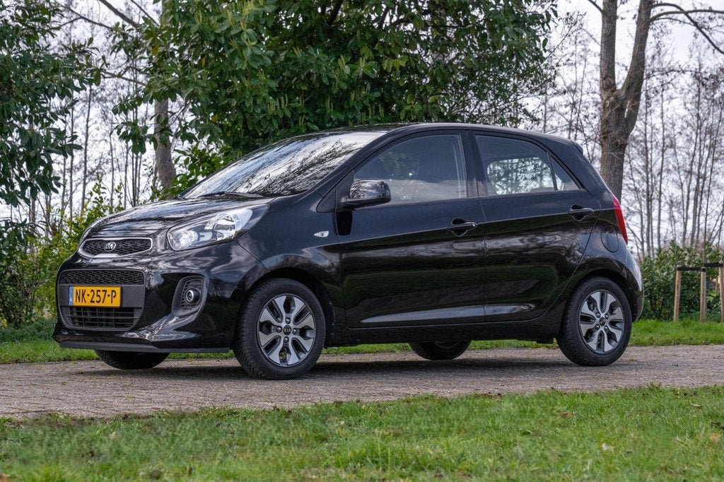 Kia Picanto 1.0 CVVT EconomyPlusLine 1e Eig. 81.300 km +NAP, Stof, Gebruikt, Euro 6, 4 stoelen