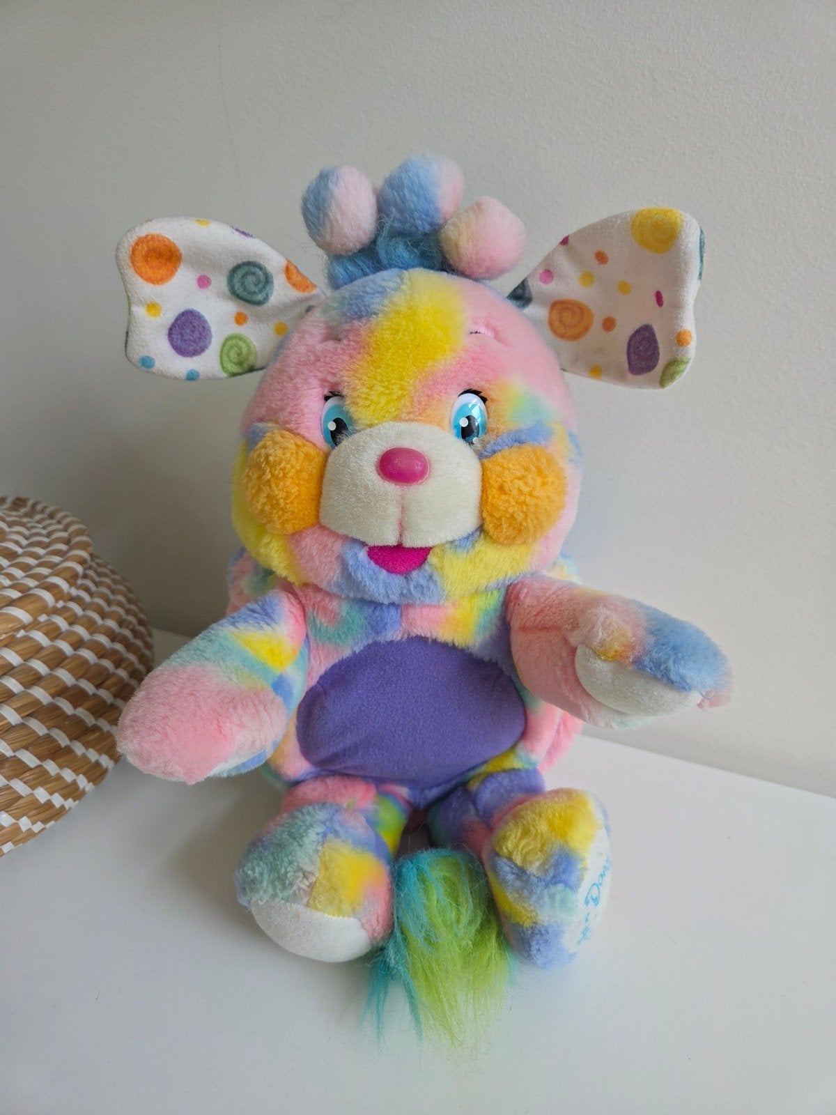 Popples knuffel regenboog Doodle., Gebruikt, Overige merken, Overige karakters, Overige typen