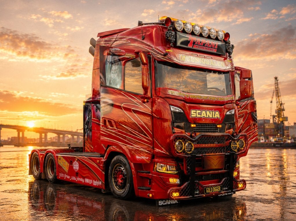 IMC MODELS  SCANIA S 6X4  TEAM TAPANI GOLD DIGGER  NEW