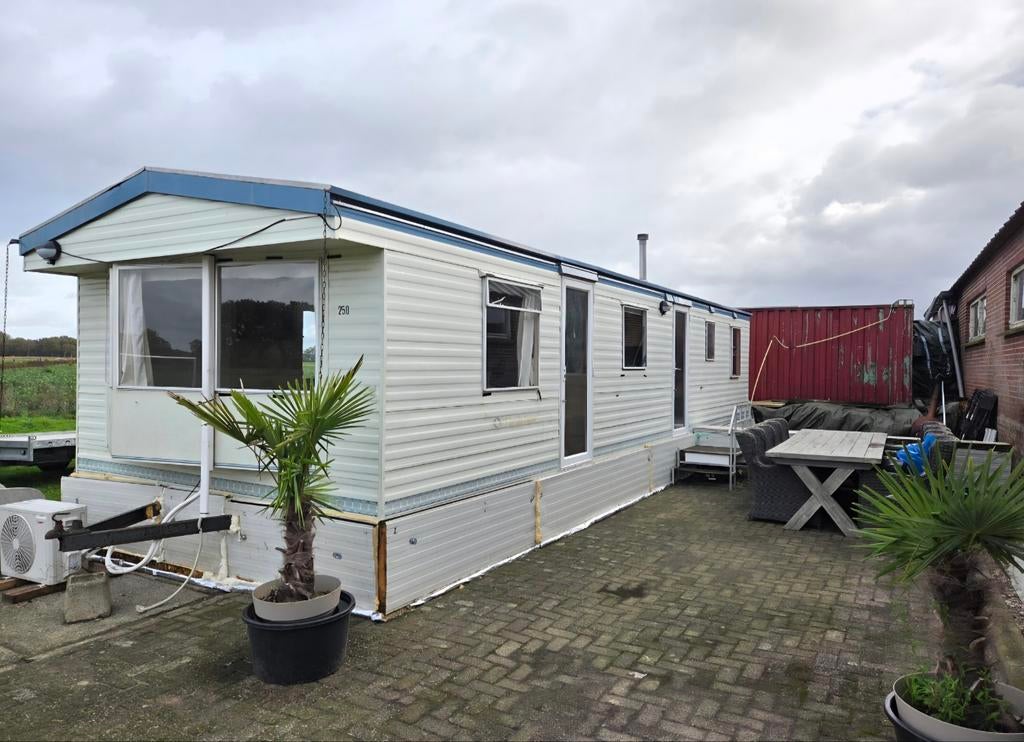 Sta caravan Florida atlas 11 meter lang, Caravans en Kamperen, Stacaravans, Ophalen