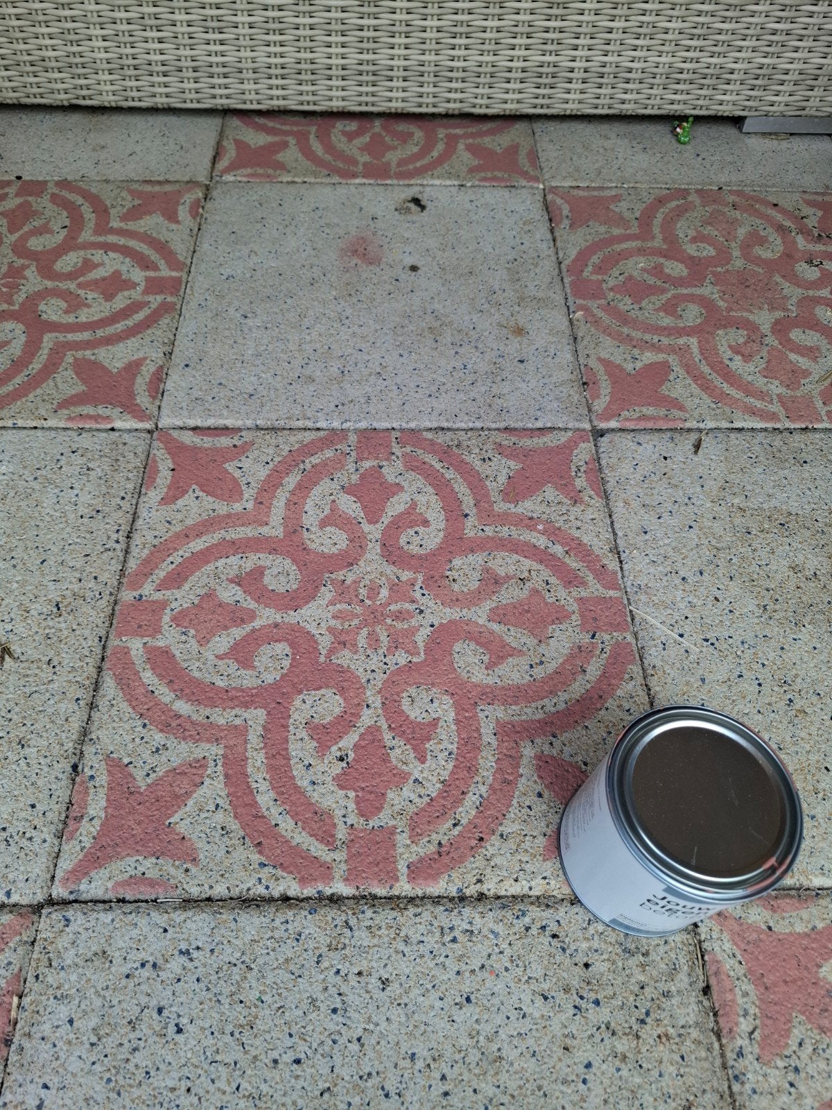 Betonverf terracota kleur, Ophalen, 60 cm of meer, Minder dan 5 m², Wandtegels