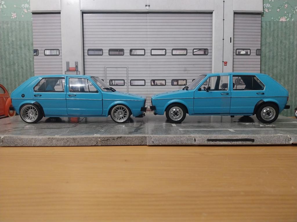 ZELDZAAM : Volkswagen golf mk1 babyblauw, Ophalen of Verzenden, Nieuw, Auto, Solido