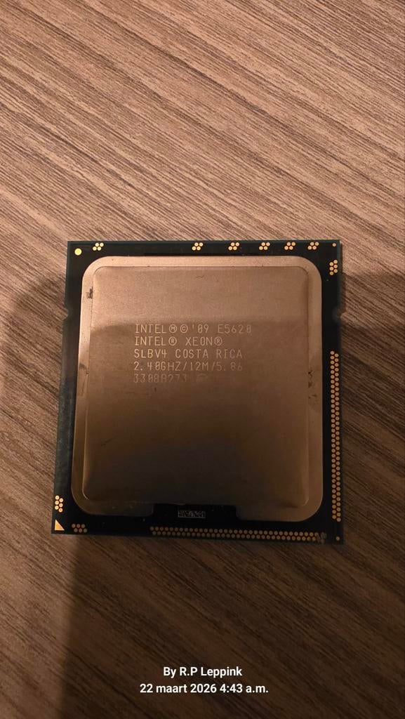 Intel Xeon E5620 Processor 2.40GHz SLBV4, Computers en Software, Processors, Gebruikt, 2 tot 3 Ghz, Ophalen of Verzenden