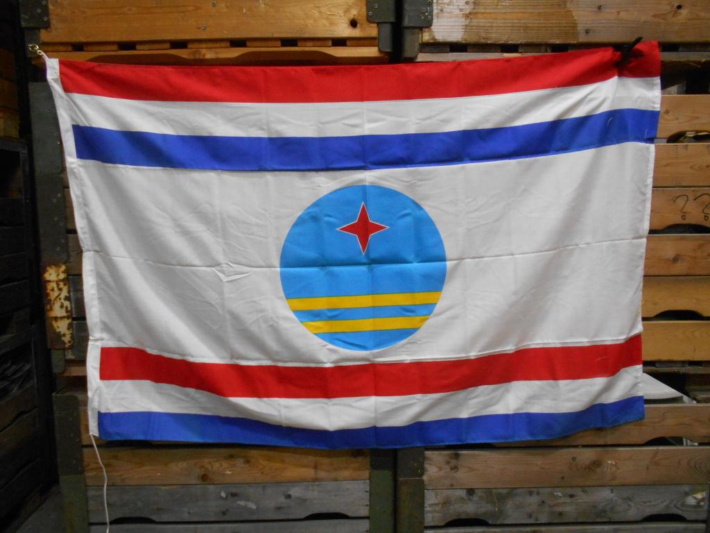 Scheepsvlag Shipmate vlag Aruba Ca 100x150 cm, Diversen, Vlaggen en Wimpels, Ophalen of Verzenden, Zo goed als nieuw