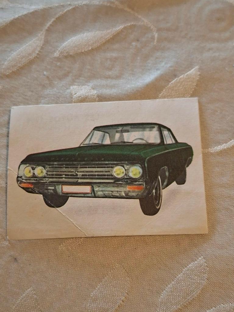 Prentje/Chromo : Oldsmobile / Chocolade Jacques, 1960 tot 1980, Gebruikt, Verzenden, Prent