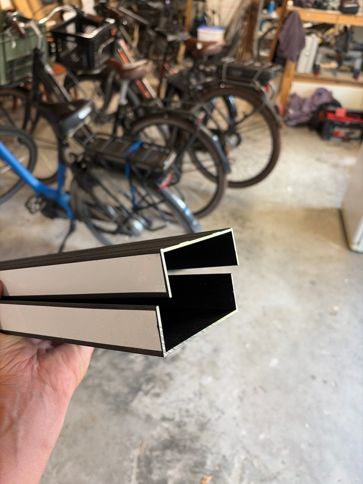 Aluminium eindprofiel voor glazenschuifwand, Ophalen, Nieuw, Aluminium